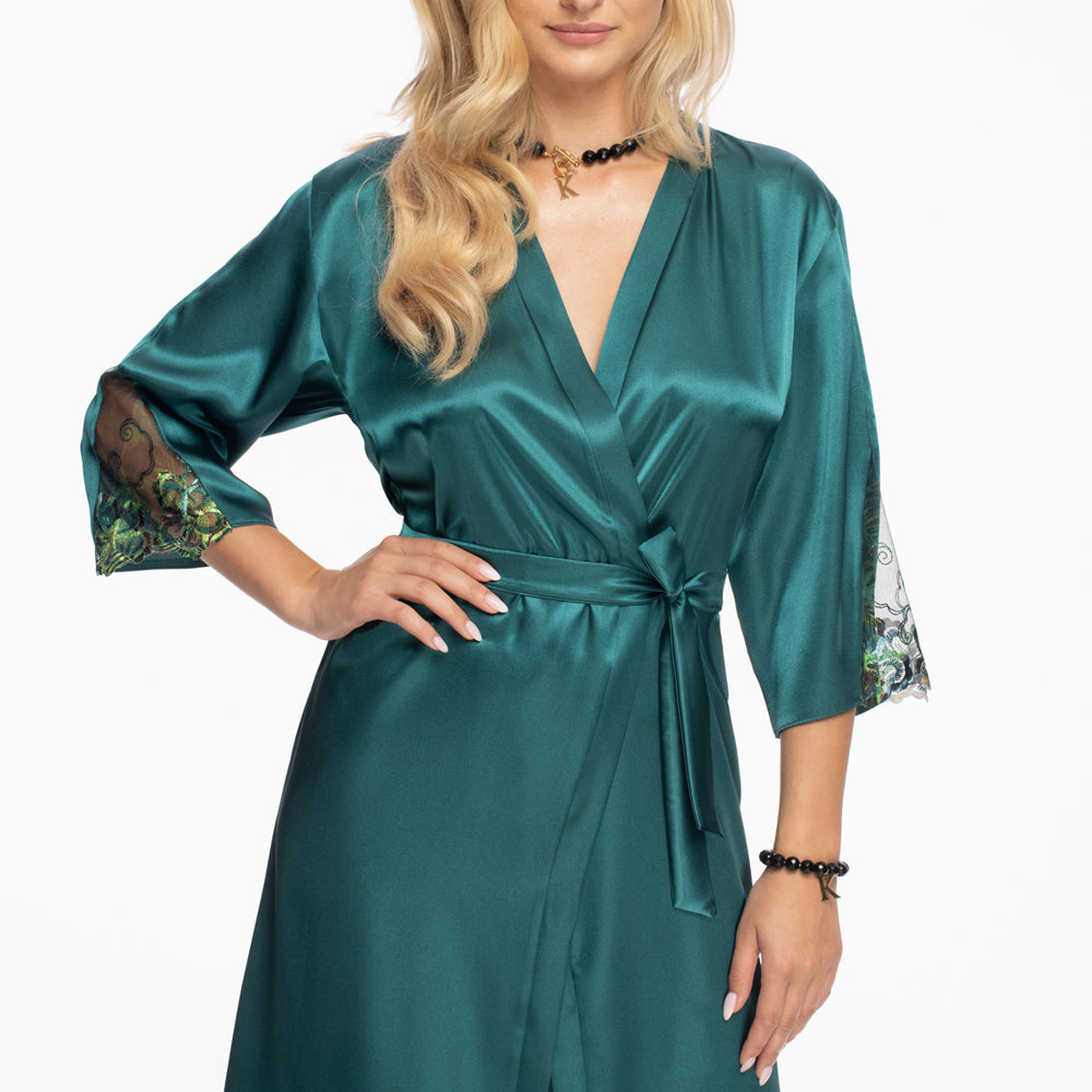 
                      
                        Irall Nikita Dressing Gown Jade | irallgown, Nightwear | Irall
                      
                    
