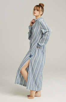  The Maxi Shirt French Navy Stripe | Nightdresses | Nudea