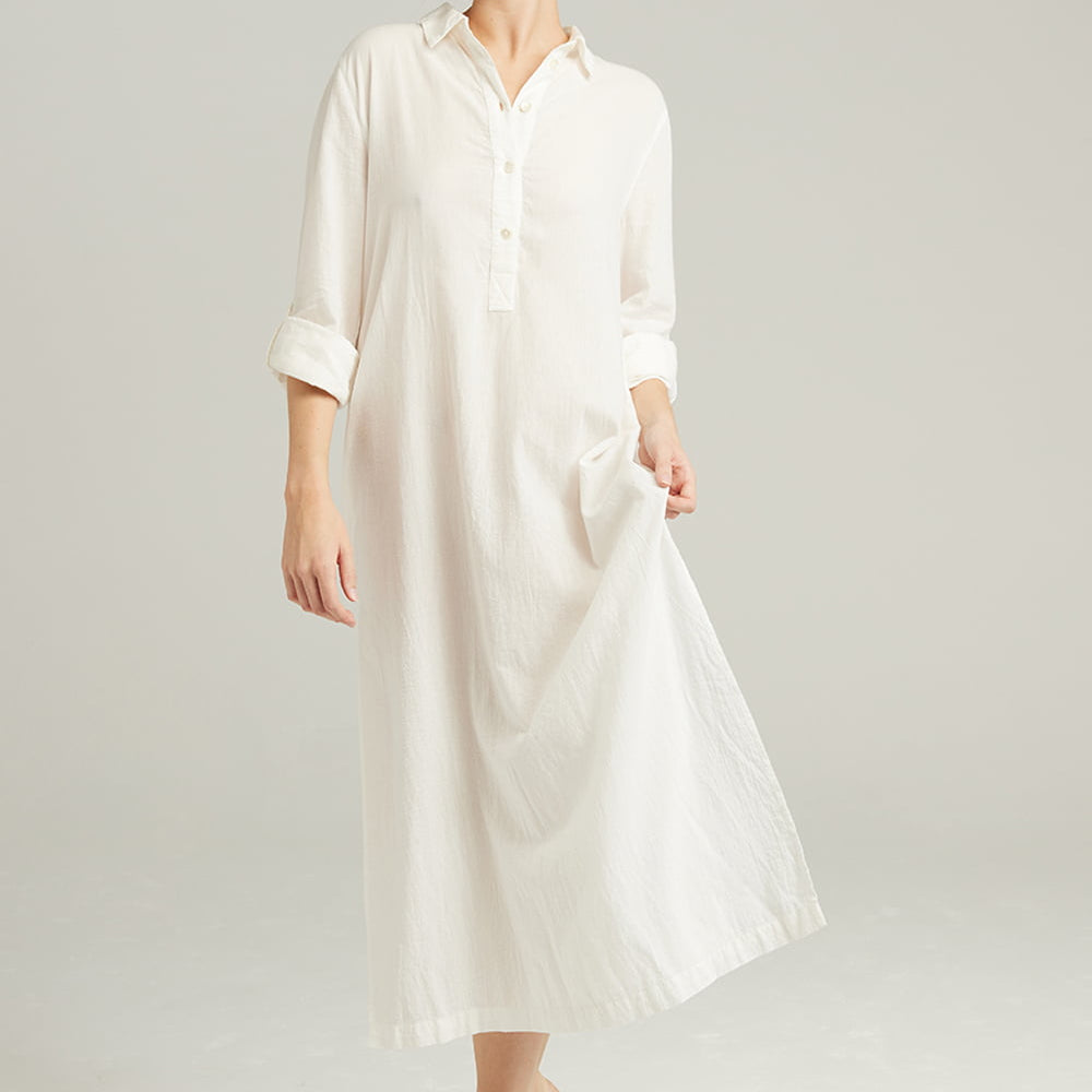 
                      
                        The Maxi Shirt Organic Cotton White | Nightdresses | Nudea
                      
                    