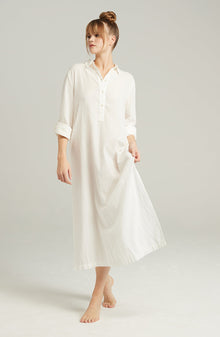  The Maxi Shirt Organic Cotton White | Nightdresses | Nudea