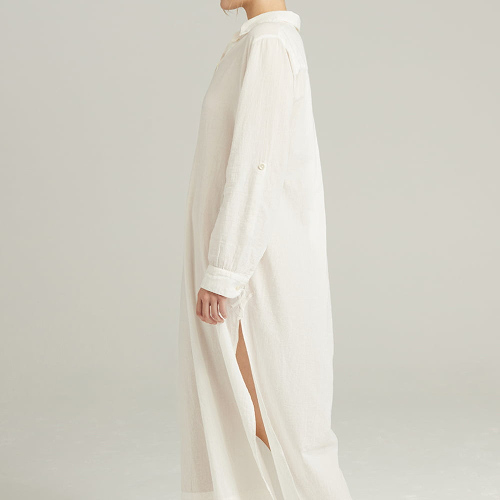 
                      
                        The Maxi Shirt Organic Cotton White | Nightdresses | Nudea
                      
                    