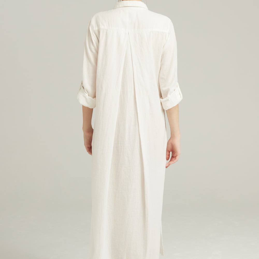 
                      
                        The Maxi Shirt Organic Cotton White | Nightdresses | Nudea
                      
                    