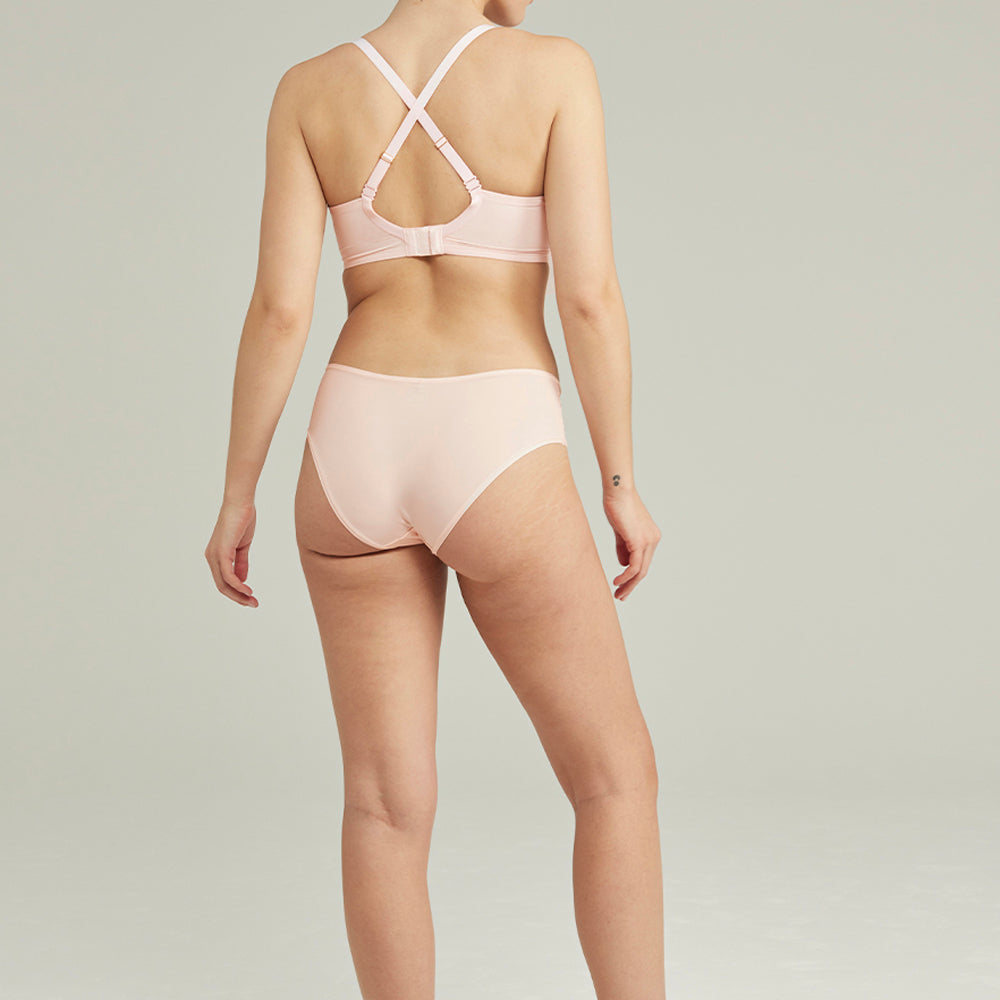 
                      
                        The Second Skin Stretch Mid Rise Waist Brief Blush Pink | Briefs &amp; Thongs | Nudea
                      
                    