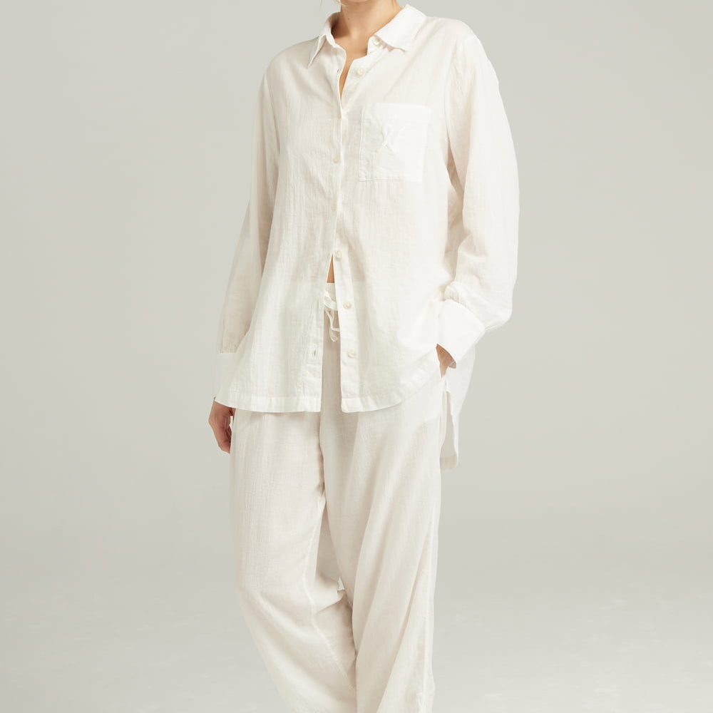 
                      
                        The Midi Shirt Organic Cotton White | Nightdresses | Nudea
                      
                    