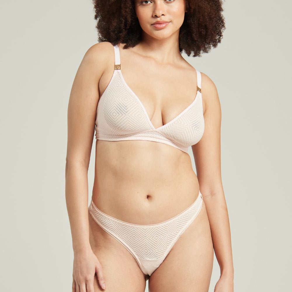 
                      
                        The Sheer Deco Barely There Thong Blush Pink | Briefs &amp; Thongs | Nudea
                      
                    