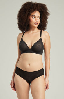  The Sheer Deco Hipster Brief Black | Briefs &amp; Thongs | Nudea