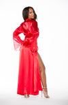 Shirley of Hollywood 20559 Long Robe Red | chiffon, longrobe, Nightwear | Shirley of Hollywood