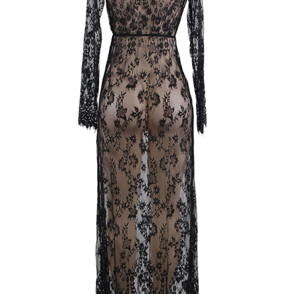 YesX YX826 Long Gown & Thong | Nightwear | YesX