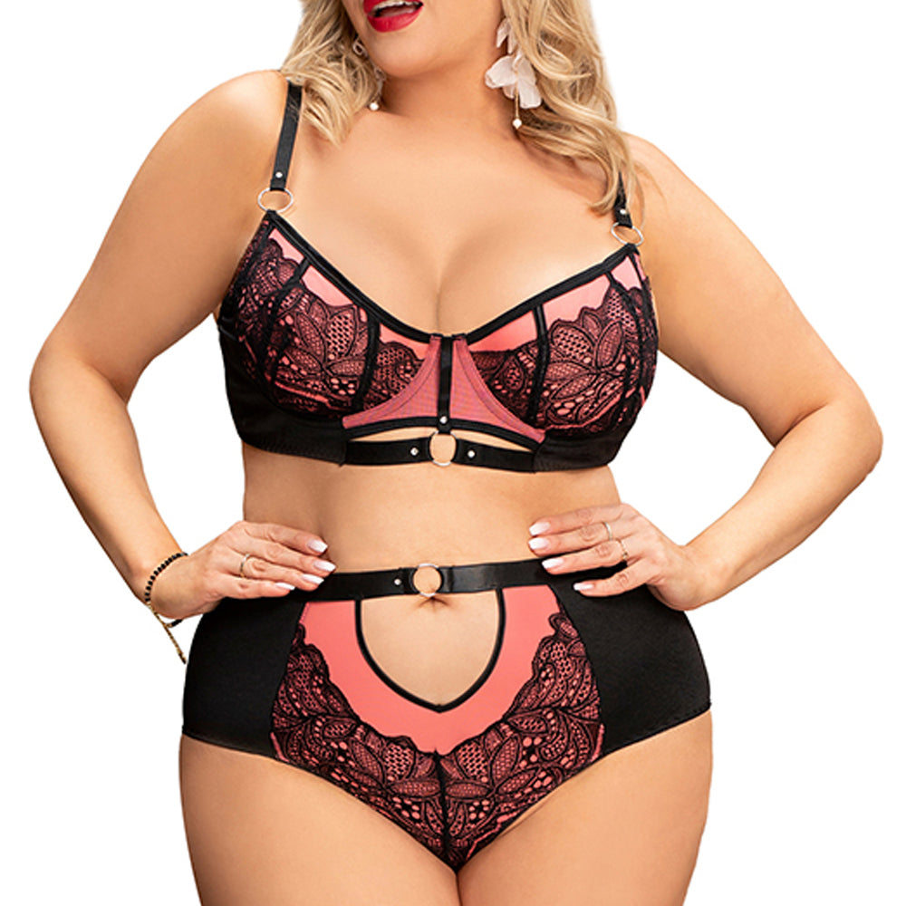 
                      
                        YesX YX831Q Bra Set Pink | chemplus, Lingerie Sets, yesxplus | YesX
                      
                    