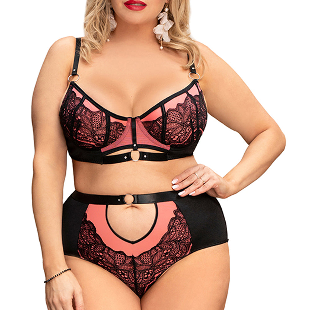 
                      
                        YesX YX831Q Bra Set Pink | chemplus, Lingerie Sets, yesxplus | YesX
                      
                    