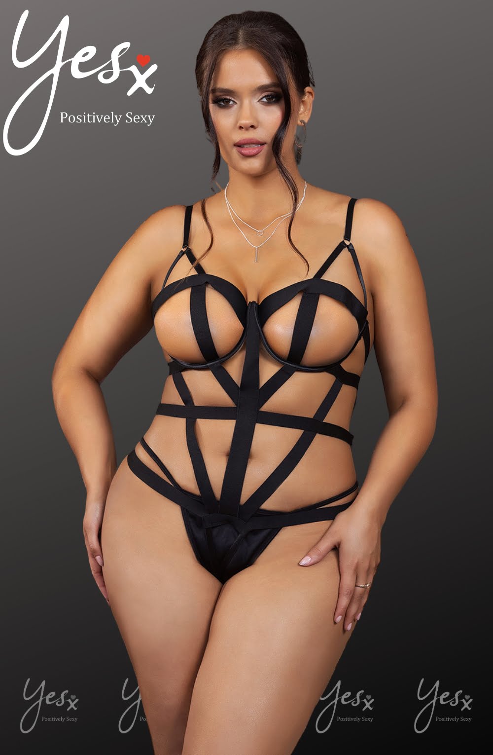 YesX YX844Q Body Black | Lingerie Sets | YesX