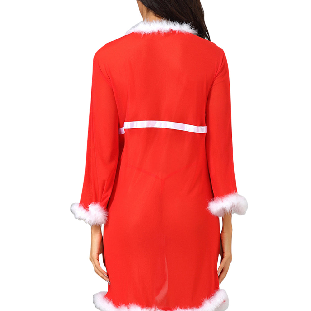 
                      
                        YesX YX948 Red/White Gown & Thong | Nightwear | YesX
                      
                    