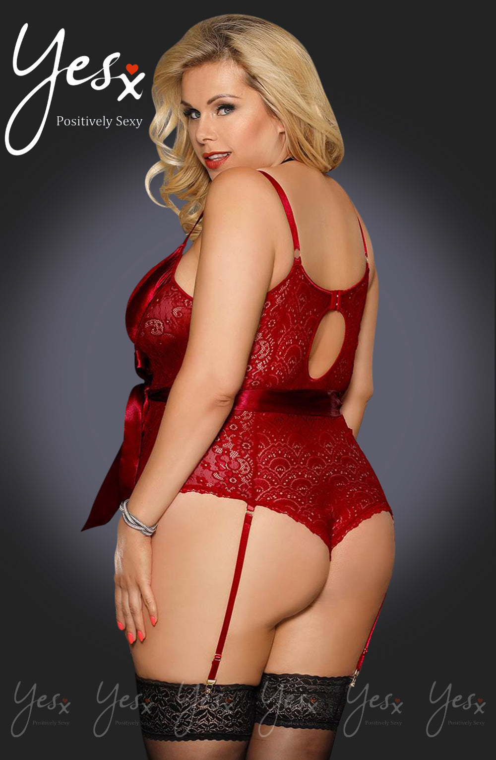 YesX YX951Q Red Body | Lingerie Sets, PLUSL, sni, yesxplus | YesX