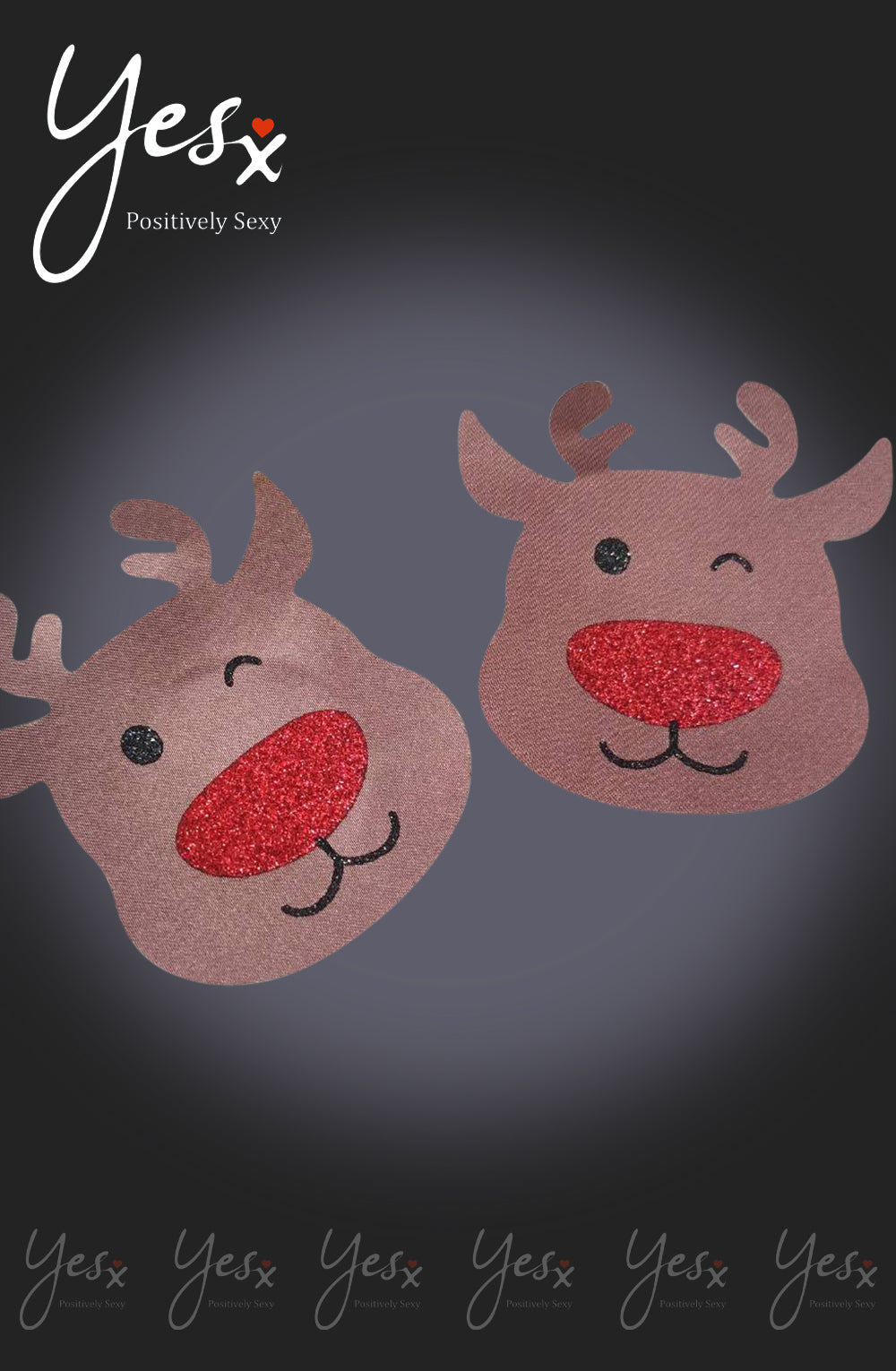 YesX YX960 Brown/Red Reindeer Nipple Covers | Nipple Covers | YesX