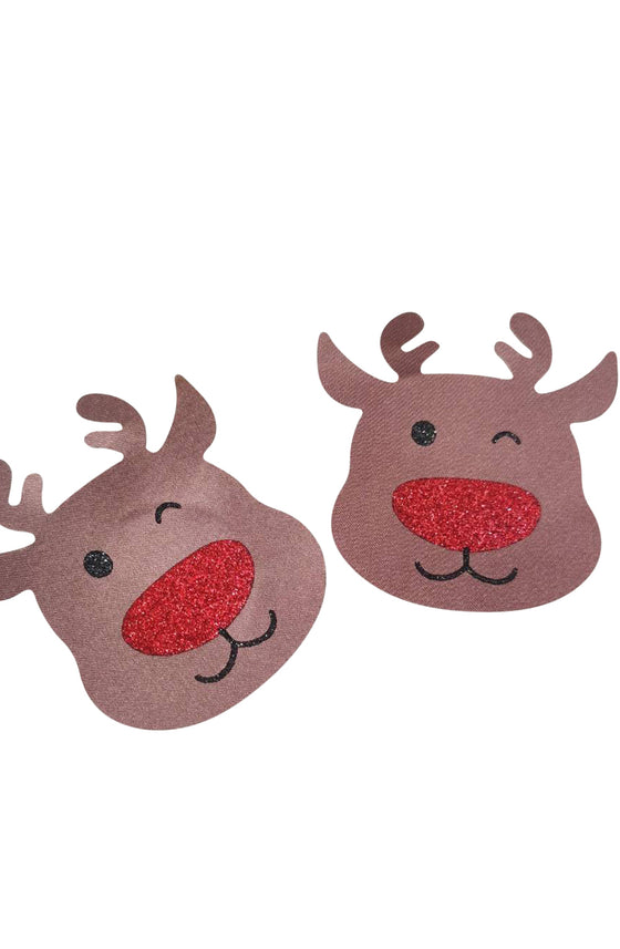 YesX YX960 Brown/Red Reindeer Nipple Covers | Nipple Covers | YesX