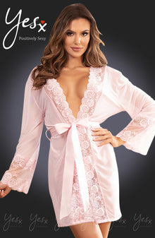  YesX YX990 Dressing Gown Pink | Robes | YesX