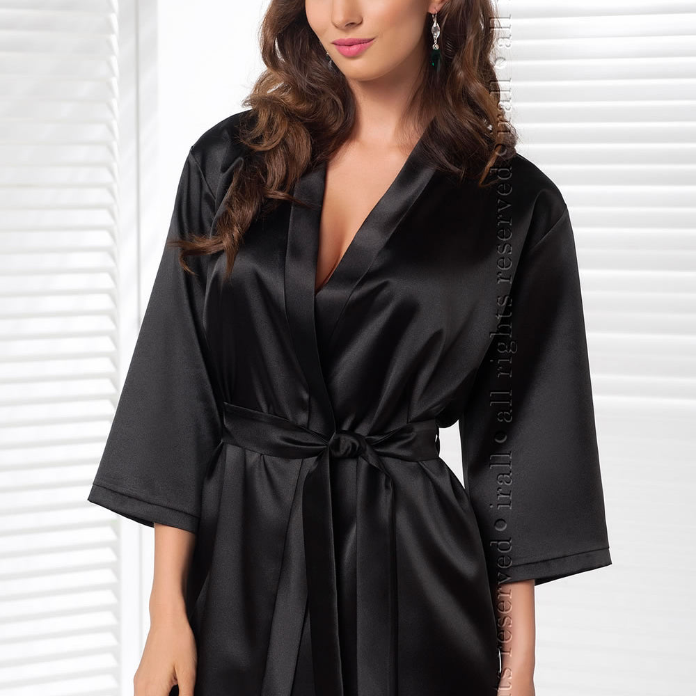 Irall Aria Dressing Gown Black | Nightwear | Irall