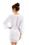 Cassidy Dressing Gown White | irallgown, Nightwear | Irall Erotic