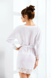 Cassidy Dressing Gown White | irallgown, Nightwear | Irall Erotic