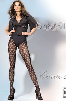  Gabriella Kabaretta Collant Varietta 09-243 Tights Black | Hosiery | Gabriella