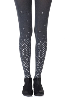  Zohara "Diamonds Are Forever" Heather Grey Tights | 120d, Tights | Zohara