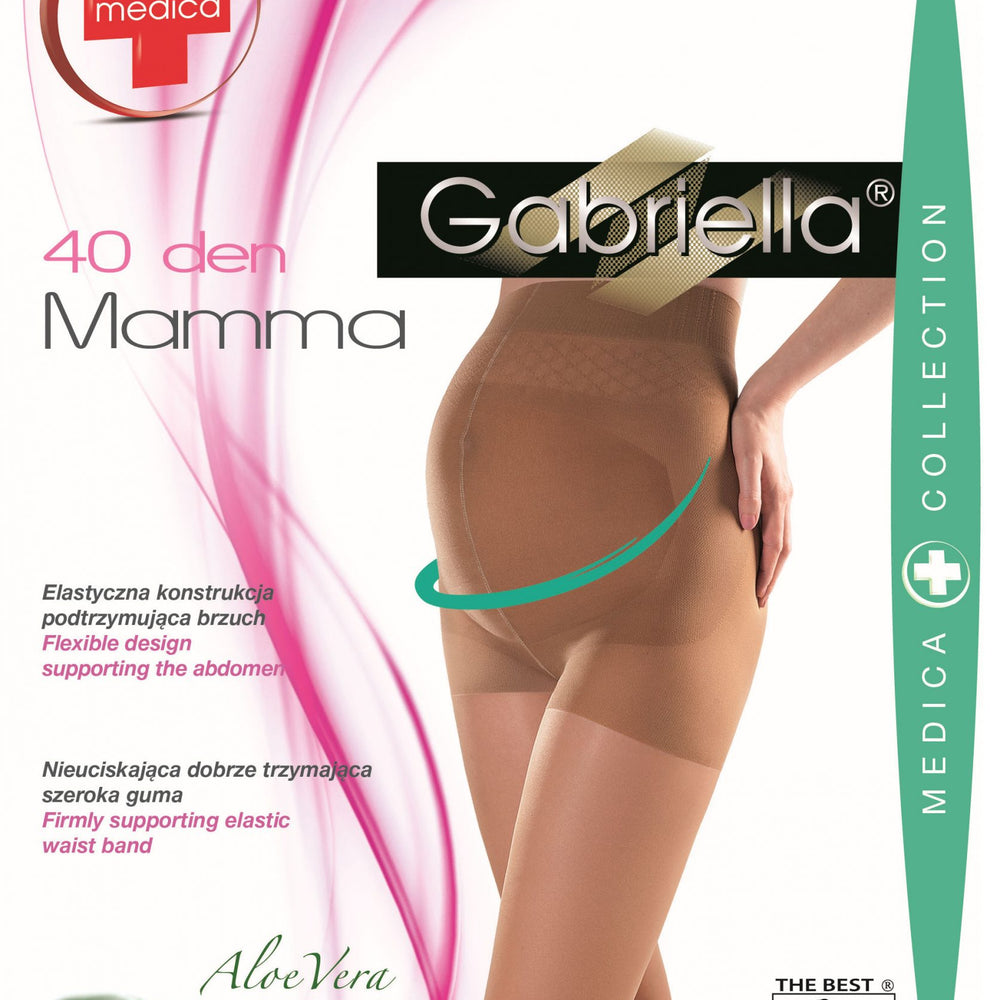 Gabriella Classic Mamma 40 Tights Beige | Hosiery | Gabriella