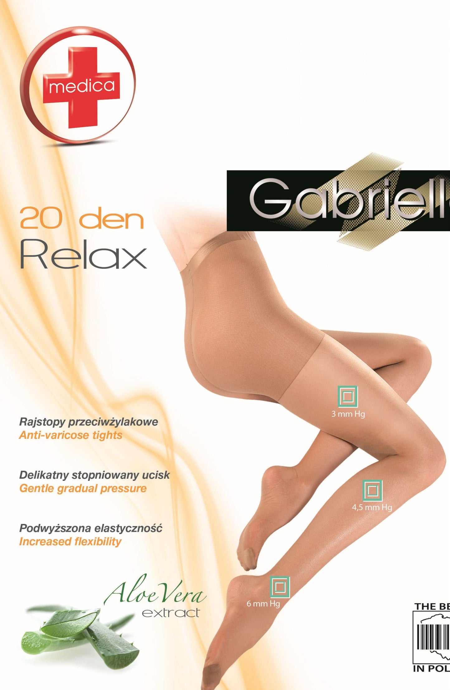 Gabriella Classic Medica Relax 110 Tights Beige | Shapewear, shaping | Gabriella