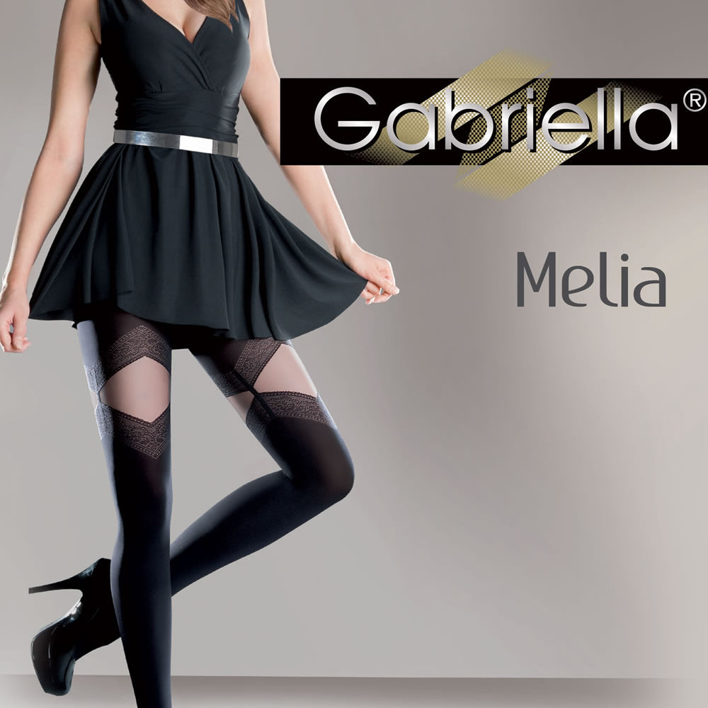 Gabriella Fantasia Melia Tights Black | Hosiery | Gabriella