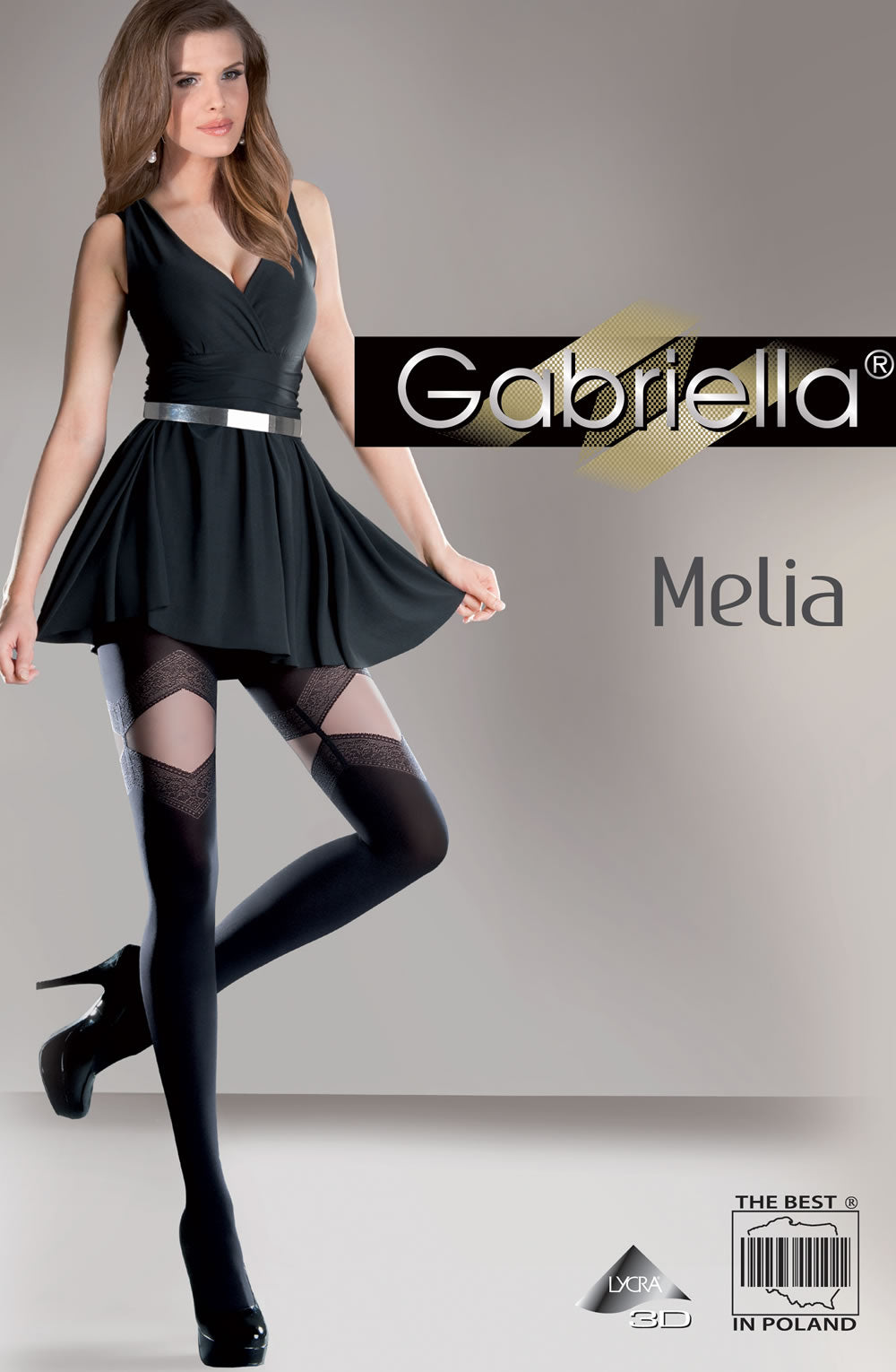 Gabriella Fantasia Melia Tights Black | Hosiery | Gabriella