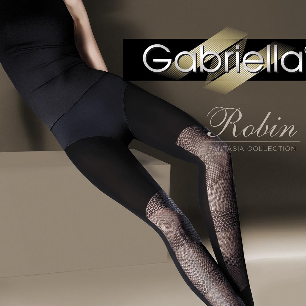 Gabriella Fantasia Robin Tights Black | Hosiery | Gabriella