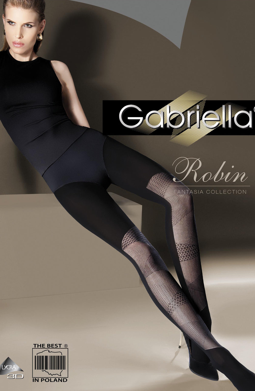 Gabriella Fantasia Robin Tights Black | Hosiery | Gabriella