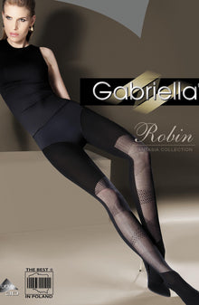  Gabriella Fantasia Robin Tights Black | Hosiery | Gabriella