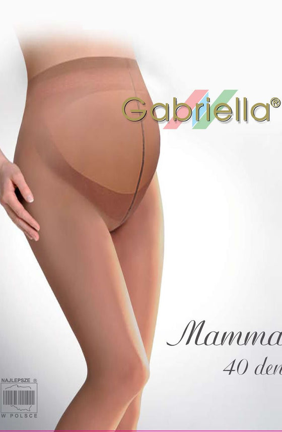 Gabriella Classic Mamma 40 Tights Beige | Hosiery | Gabriella