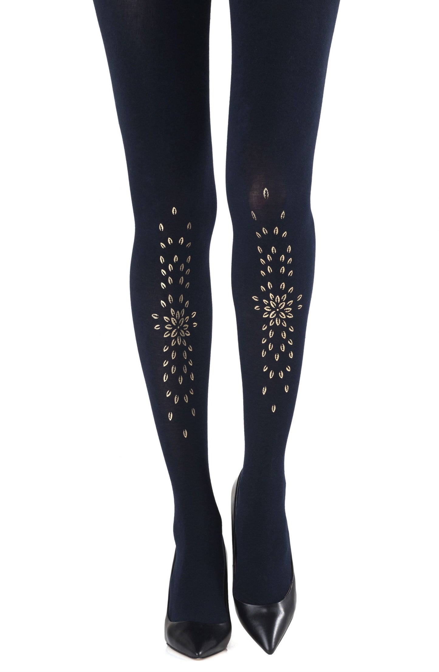 Zohara "Grow Up" Navy Tights | 100d, Tights | Zohara