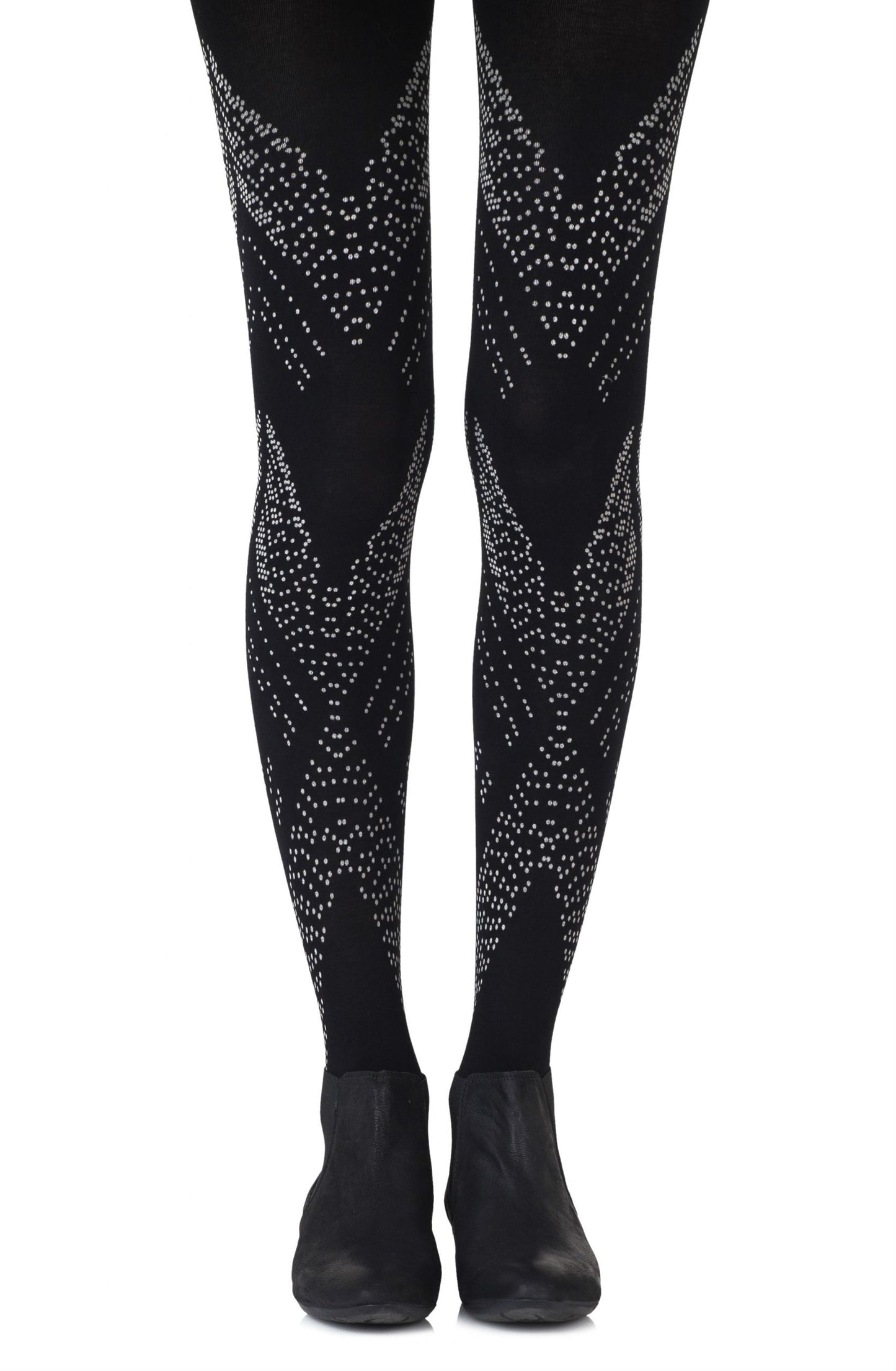 Zohara "You're My Darling Angle" Black Tights | 100d, office, Tights | Zohara