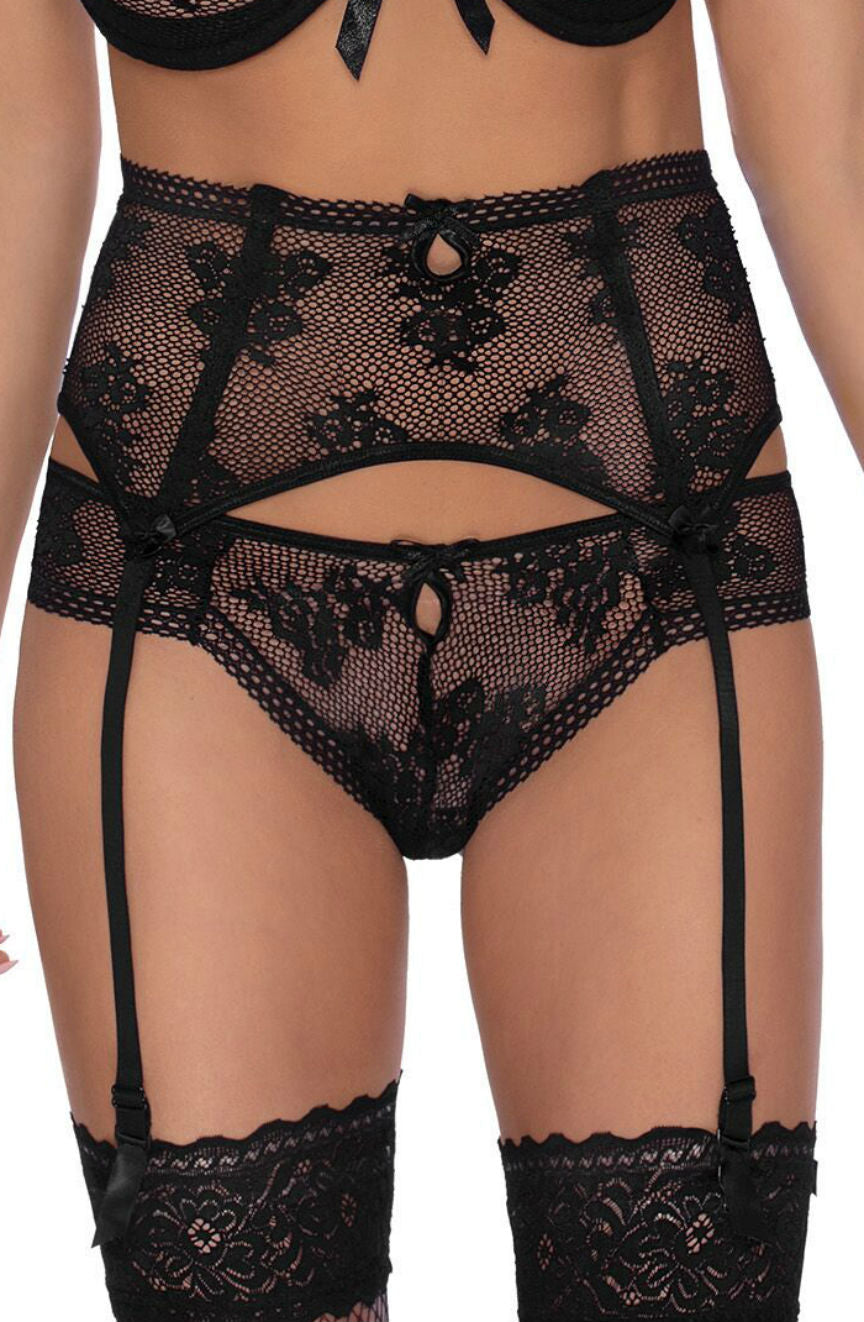 Roza Euterpe Black Thong | Briefs & Thongs | Roza