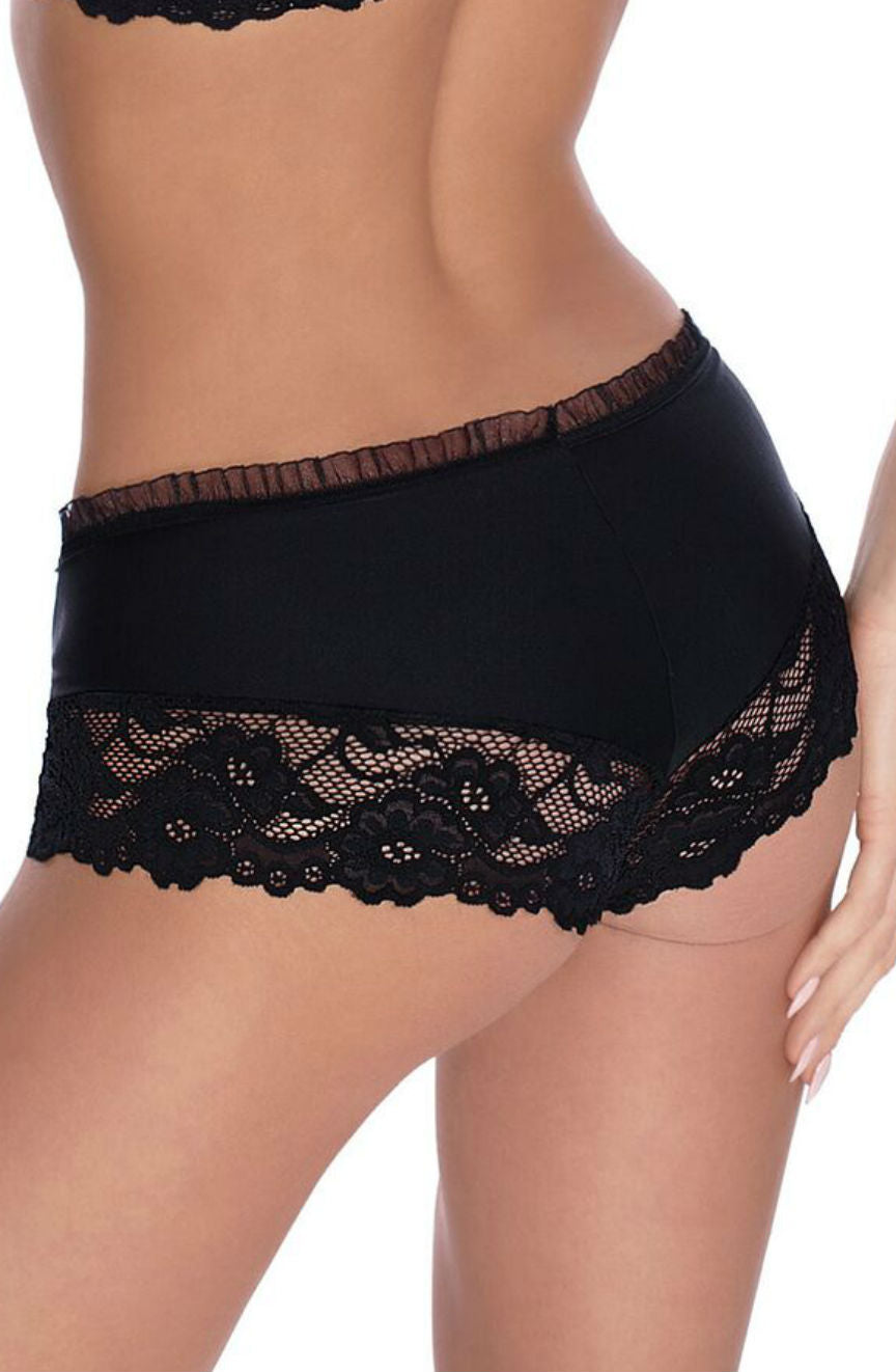Roza Sisi Black Short | Briefs & Thongs, rshort | Roza