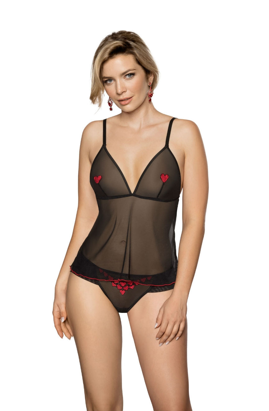 Roza Rubii Black Top | Chemises, Lingerie Sets, rubii | Roza