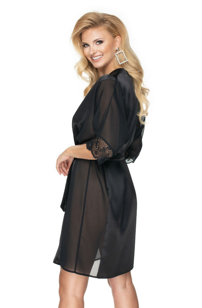 Irall Sharon Dressing Gown Black | Nightwear | Irall