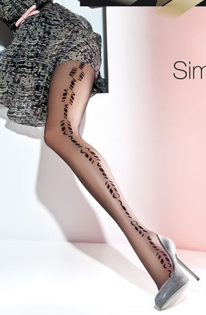 Gabriella Fantasia Simona 368 Tights Black | Hosiery | Gabriella