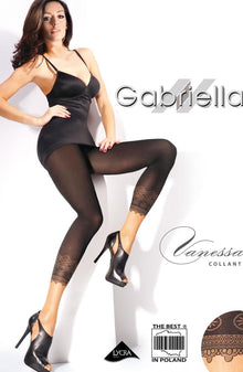  Gabriella Fantasia Vanessa Tights Black | Hosiery | Gabriella
