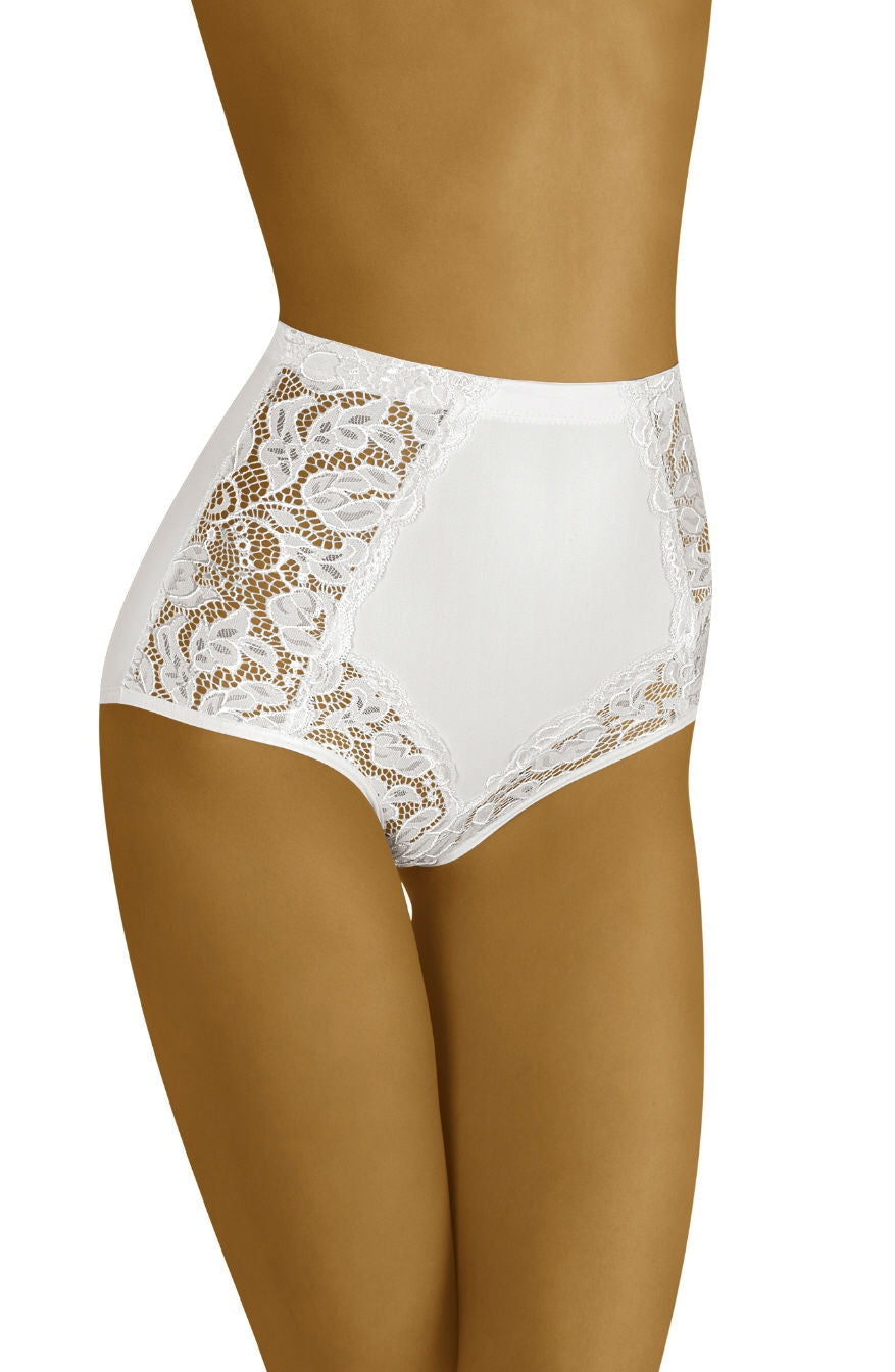 Wolbar Eleganta White | Briefs & Thongs, cottong, florallace, highw, wolbarxx, wthong | Wolbar