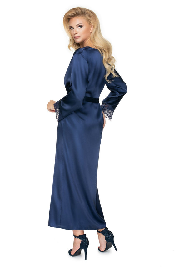 Irall Yoko Dressing Gown Navy Blue | Nightwear | Irall