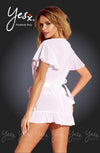 Yesx YX162 Dressing Gown White | Nightwear | YesX