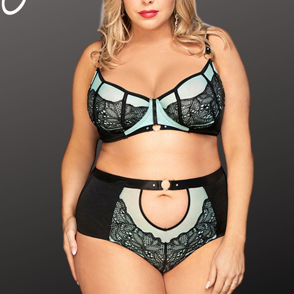 YesX YX830Q Blue Bra Set | Lingerie Sets, PLUSL, yesxplus | YesX