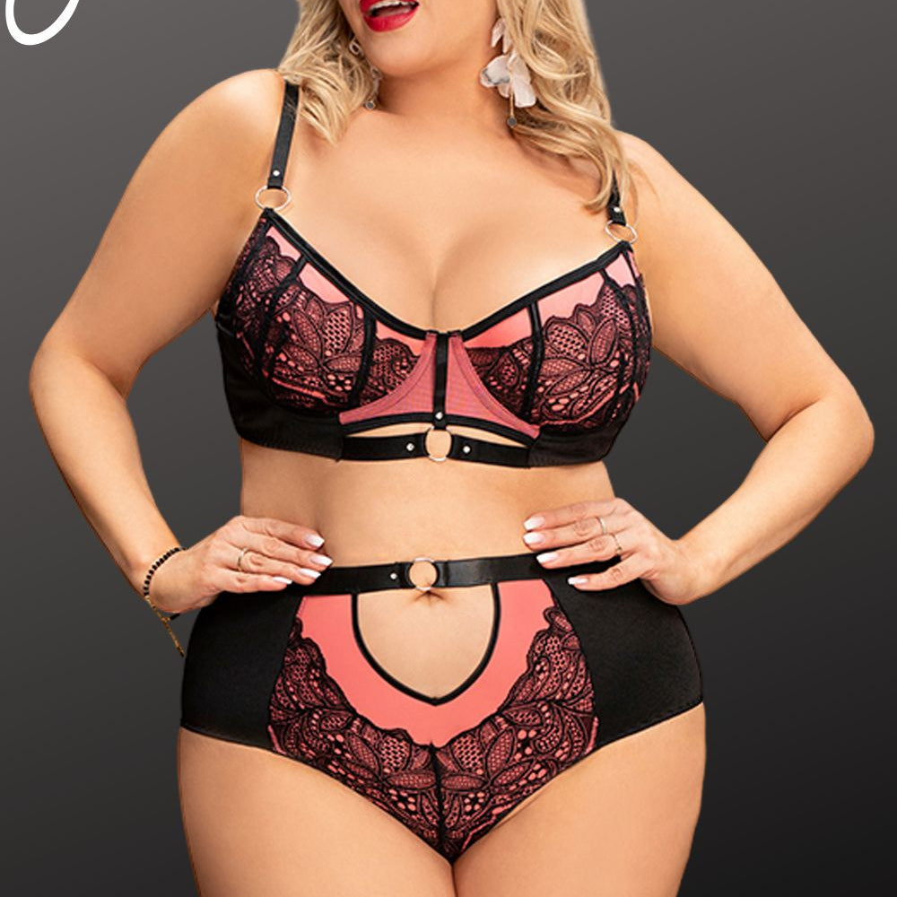 
                      
                        YesX YX831Q Bra Set Pink | chemplus, Lingerie Sets, yesxplus | YesX
                      
                    