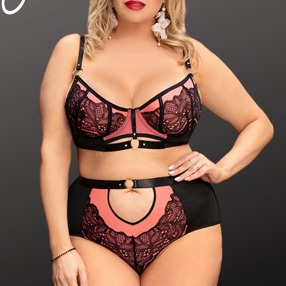 
                      
                        YesX YX831Q Bra Set Pink | chemplus, Lingerie Sets, yesxplus | YesX
                      
                    